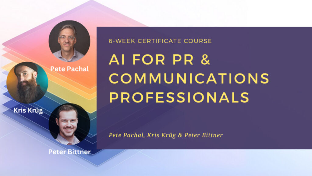 AI course for PR and communications