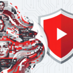 Conceptual illustration of YouTube fighting AI-generated low-quality content